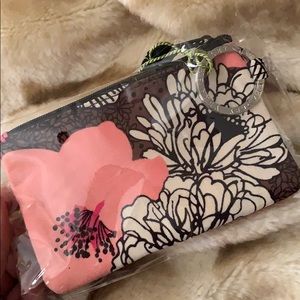 Mocha rouge Vera Bradley key purse